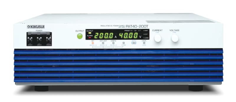 Kikusui PAT20-400T with LAN, Fuente de alimentación CC regulada programable, 0 - 40 V, 0 - 100 A, 4 kW, con LAN (opción de fábrica)